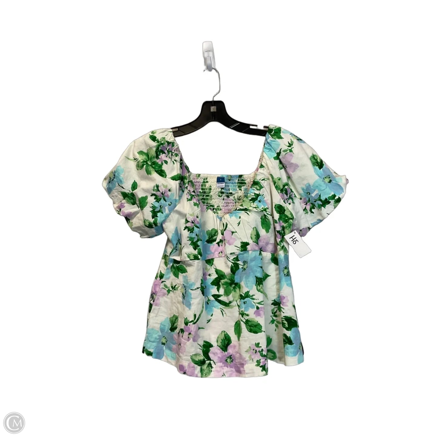 Top Short Sleeve By Old Navy In Floral Print, Size: S