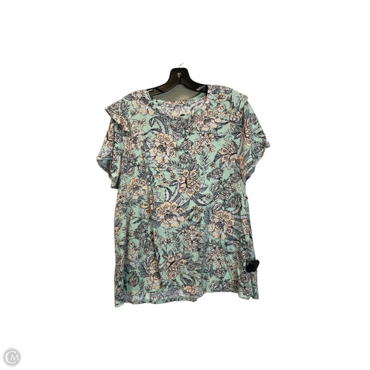 Top Short Sleeve By Cupio In Green, Size: 2x