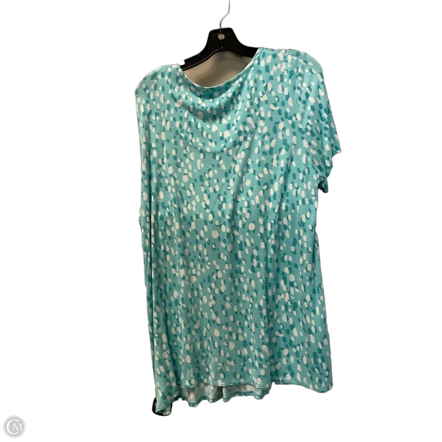 Top Short Sleeve By Kim Rogers In Blue, Size: Xl