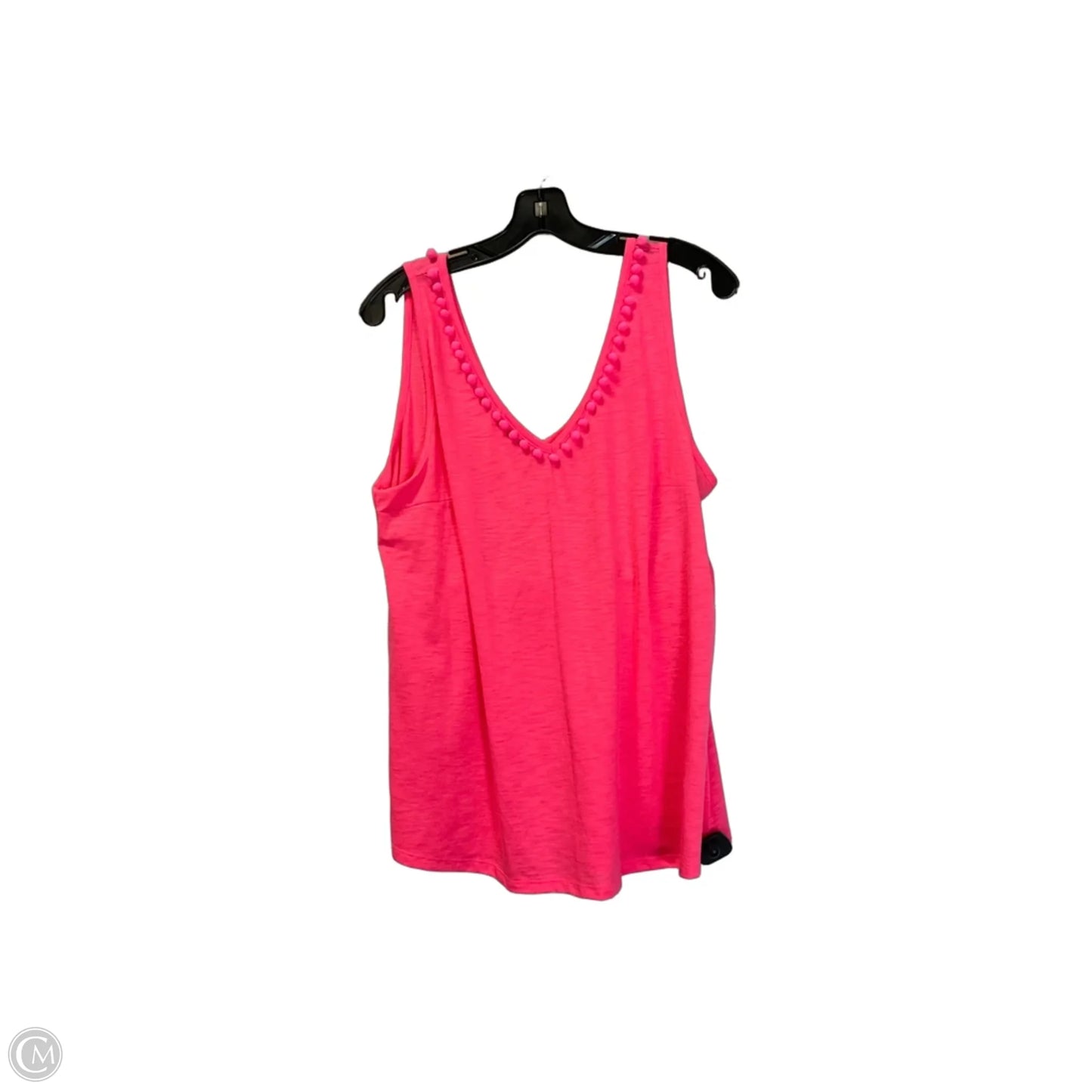 Top Sleeveless Designer By Lilly Pulitzer In Pink, Size: Xl