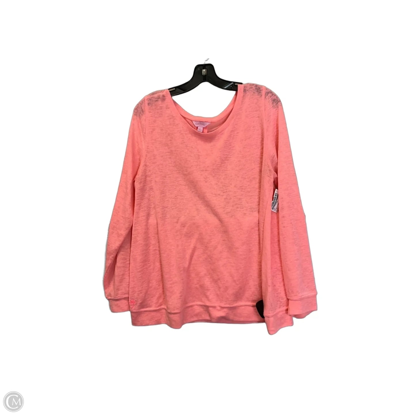 Top Long Sleeve Designer By Lilly Pulitzer In Pink, Size: Xl