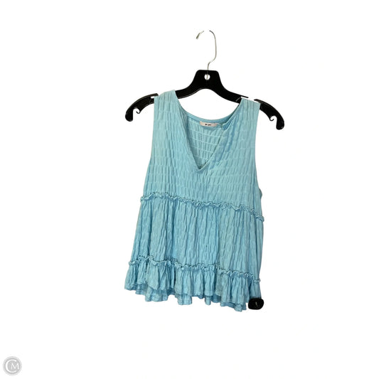 Top Sleeveless By Mi Ami In Blue, Size: S