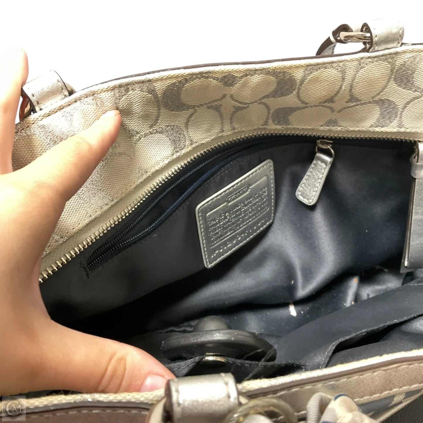 Handbag Designer By Coach, Size: Medium