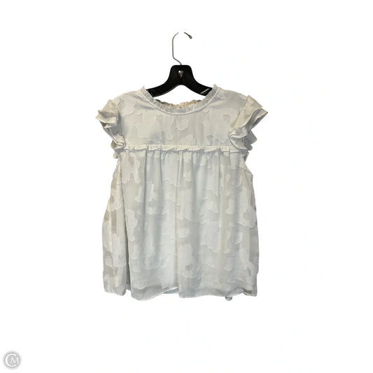 Top Sleeveless By Lc Lauren Conrad In White, Size: M