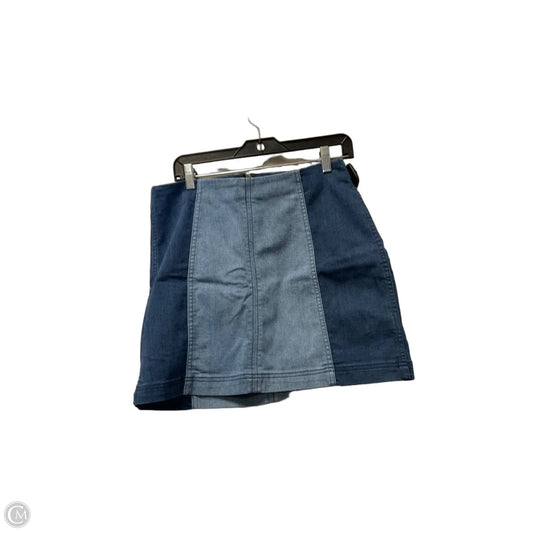 Skirt Mini & Short By Free People In Blue Denim, Size: 12