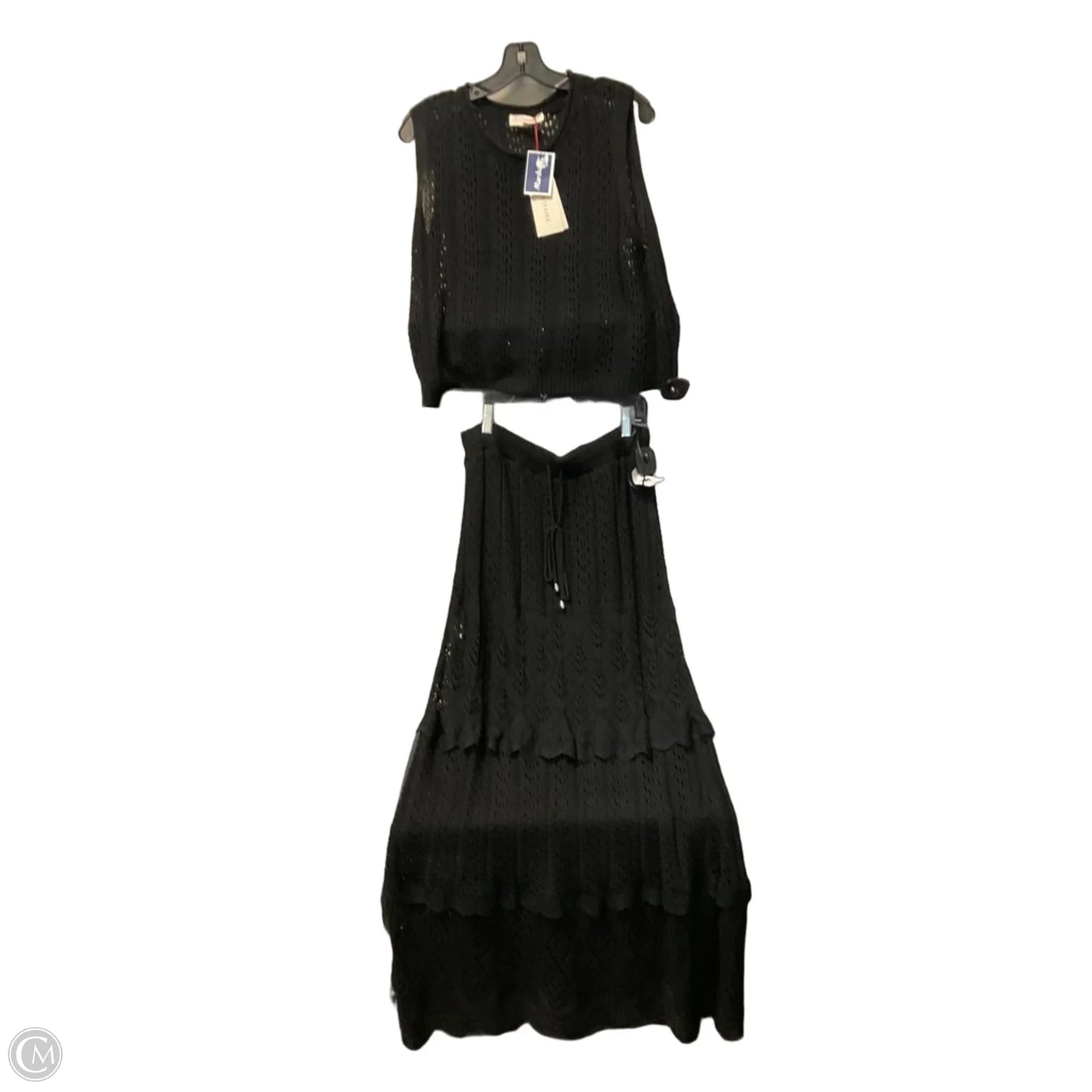 Skirt Set 2pc By Solitaire In Black, Size: L