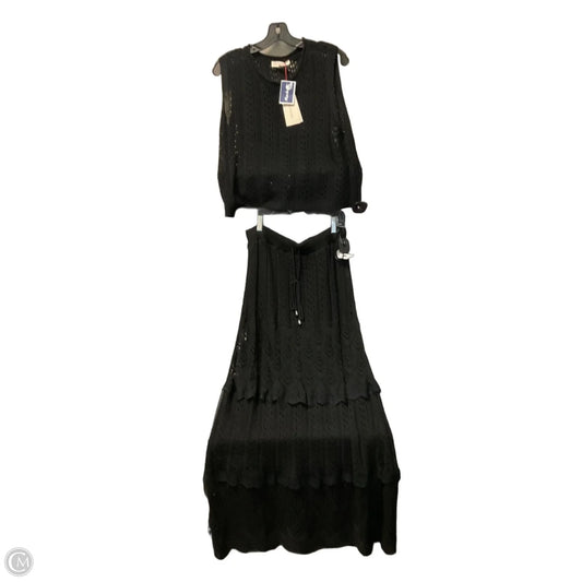 Skirt Set 2pc By Solitaire In Black, Size: L