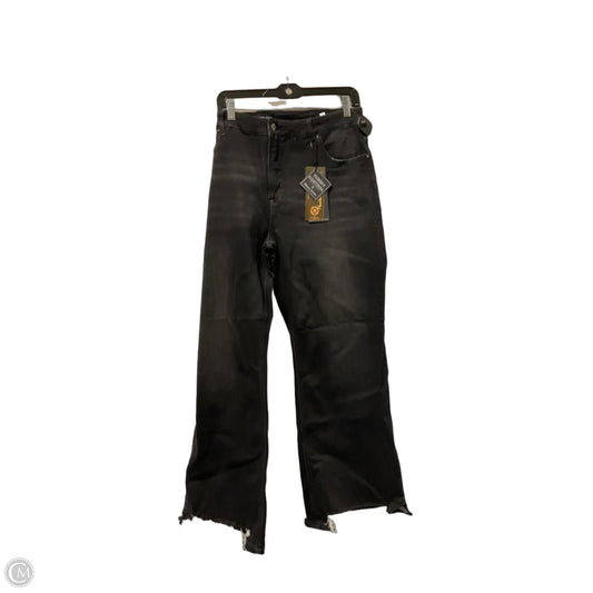 Jeans Straight By Risen In Black Denim, Size: 3x