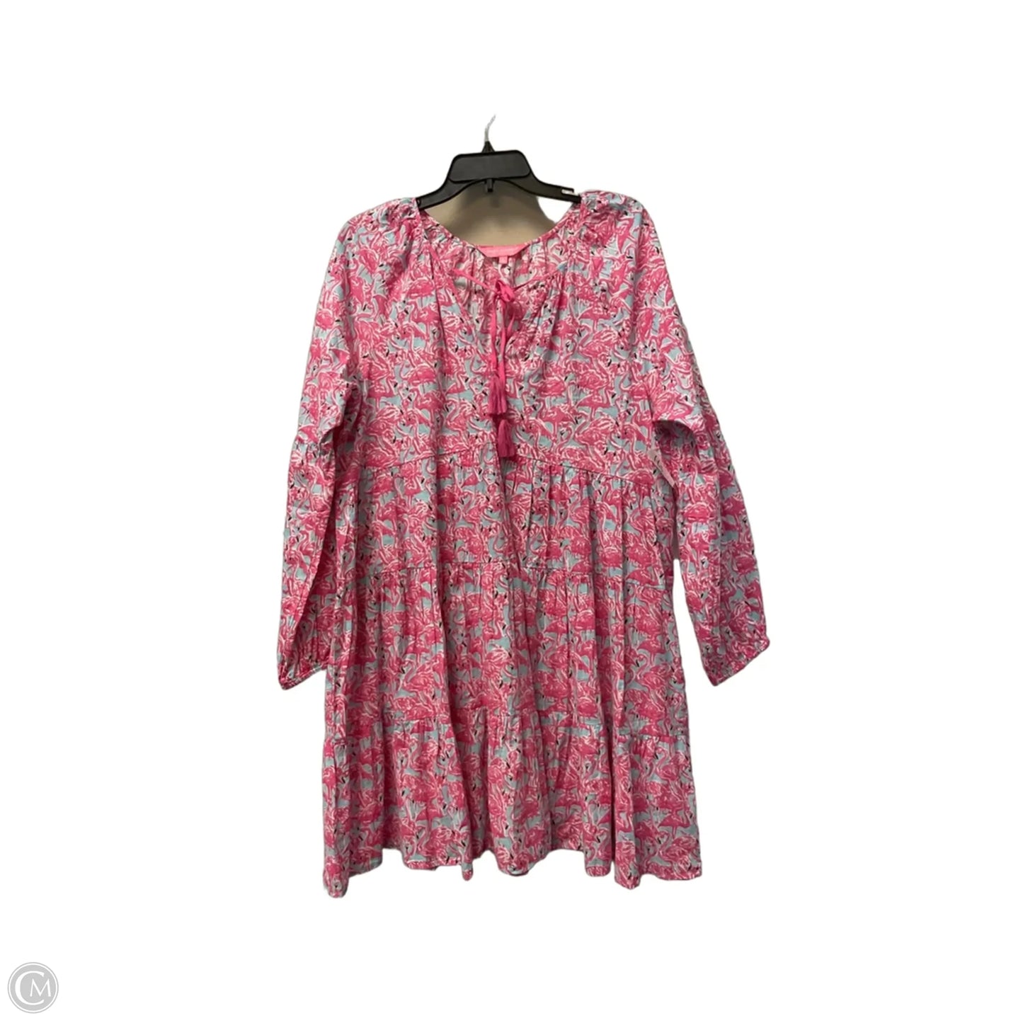 Dress Casual Short By Simply Southern In Blue & Pink, Size: L