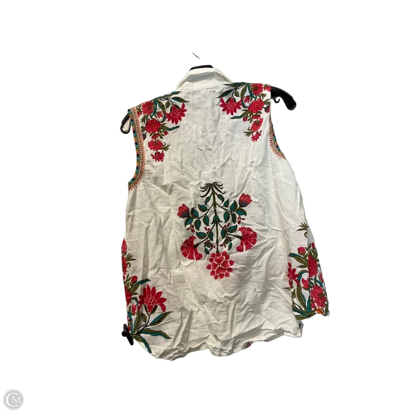 Top Sleeveless By Wonderly In White, Size: M