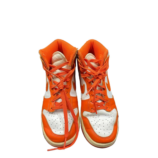 Shoes Luxury Designer By Jordan In Orange, Size: 6.5