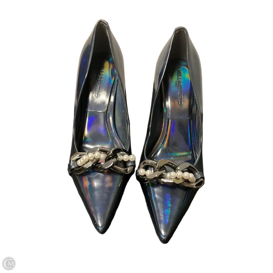 Shoes Designer By Karl Lagerfeld In Blue, Size: 8