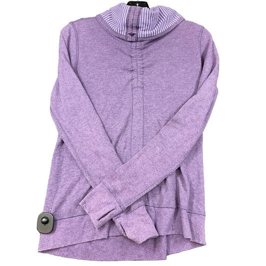 Athletic Top Long Sleeve Collar By Lululemon In Purple, Size: S