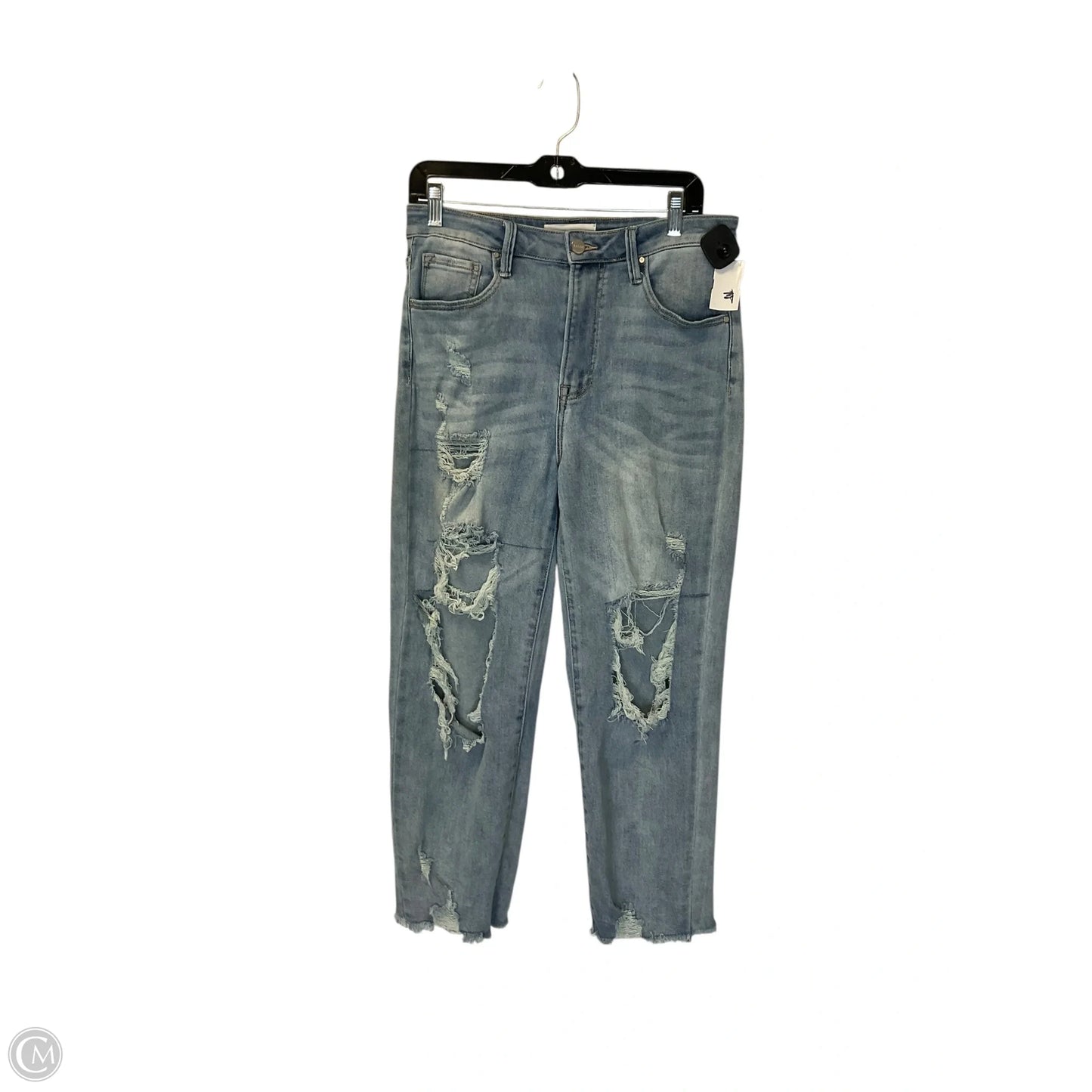 Jeans Straight By Risen In Blue Denim, Size: 8