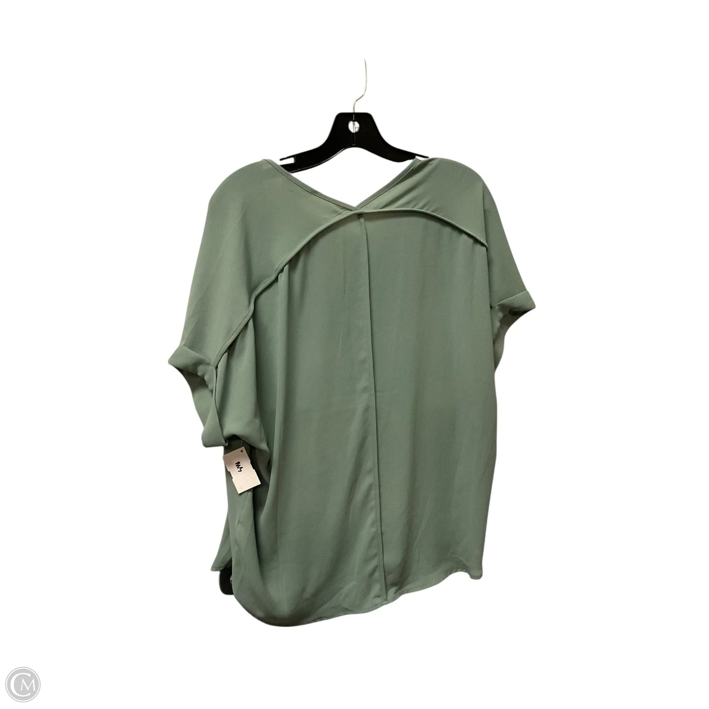 Top Short Sleeve By Lush In Green, Size: S