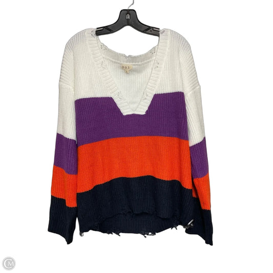 Sweater By Pol In Multi-colored, Size: L