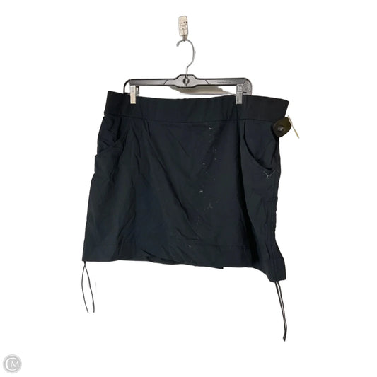 Athletic Skort By Columbia In Black, Size: 2x