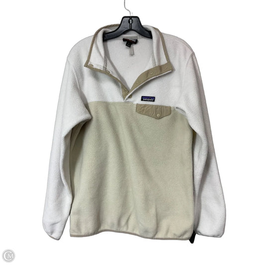 Jacket Fleece By Patagonia In White, Size: L