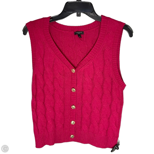 Vest Fleece By Talbots In Pink, Size: M