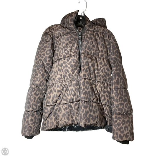 Jacket Puffer & Quilted By Vince Camuto In Animal Print, Size: S