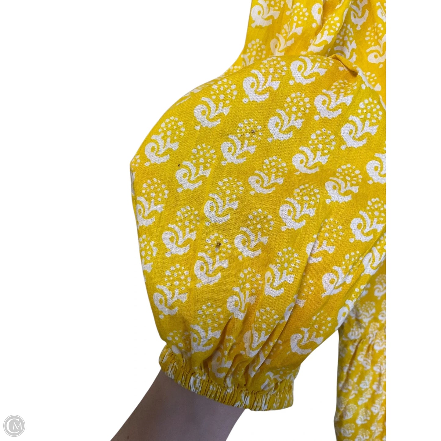 Dress Casual Short By Clothes Mentor In Yellow, Size: L