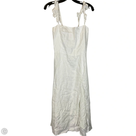 Dress Casual Midi By Reformation In White, Size: M