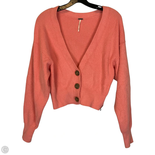 Cardigan By Free People In Pink, Size: Xs