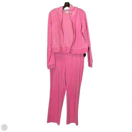 Pants Set 2pc By Juicy Couture In Pink, Size: Xl