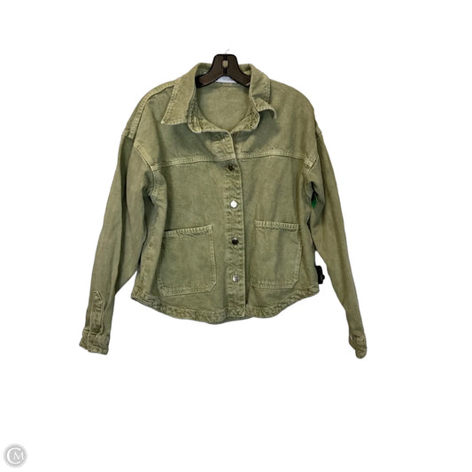 Jacket Denim By Zara In Green, Size: S