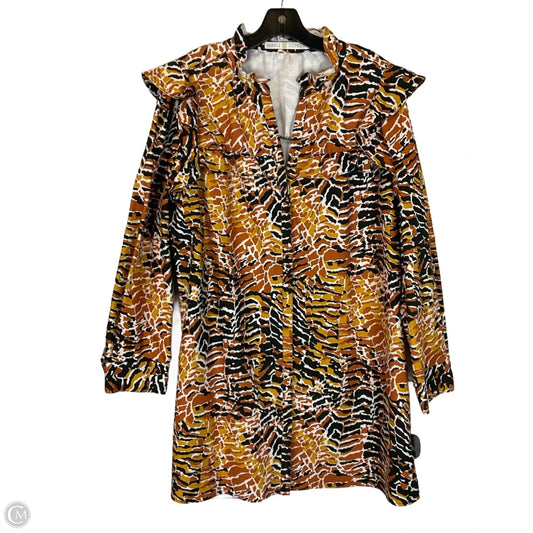 Dress Casual Short By Marie Oliver In Orange, Size: Xl