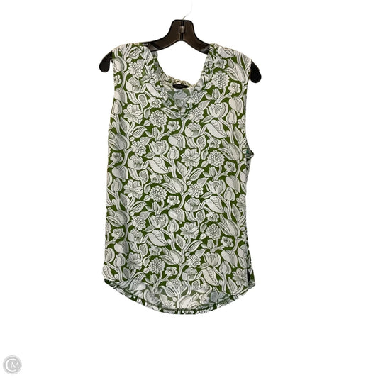 Top Sleeveless Basic By Ann Taylor In Green, Size: L