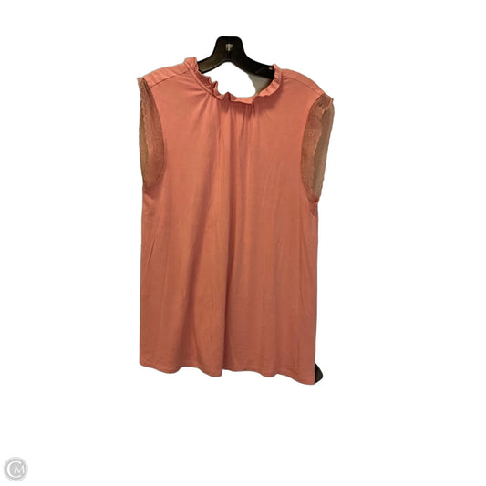 Top Sleeveless By Good Hart In Orange, Size: M