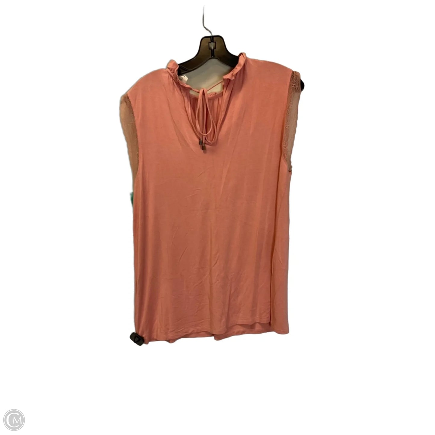 Top Sleeveless By Good Hart In Orange, Size: M