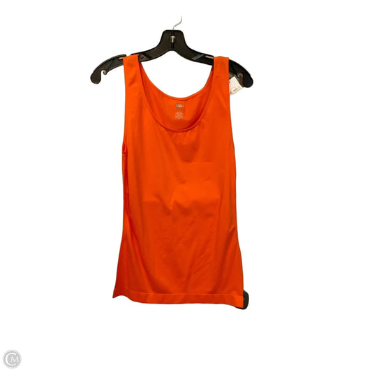 Top Sleeveless By Cato In Orange, Size: L