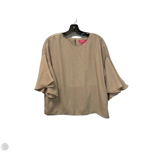 Top Short Sleeve By Catherine Malandrino In Brown, Size: M