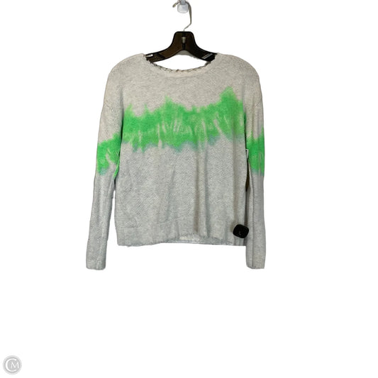 Top Long Sleeve By Clothes Mentor In Green & White, Size: S