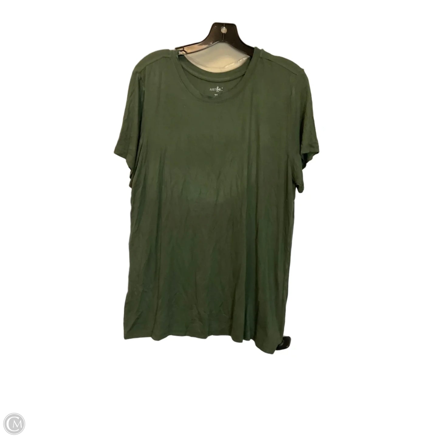 Top Short Sleeve By Just Be In Green, Size: 2x