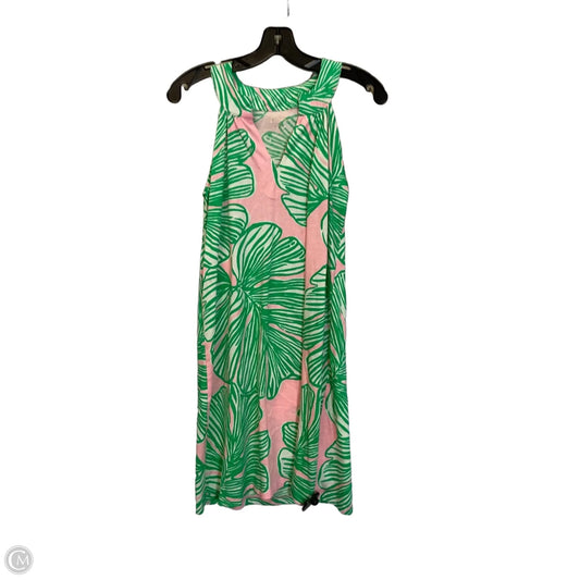 Dress Designer By Lilly Pulitzer In Green & Pink, Size: S