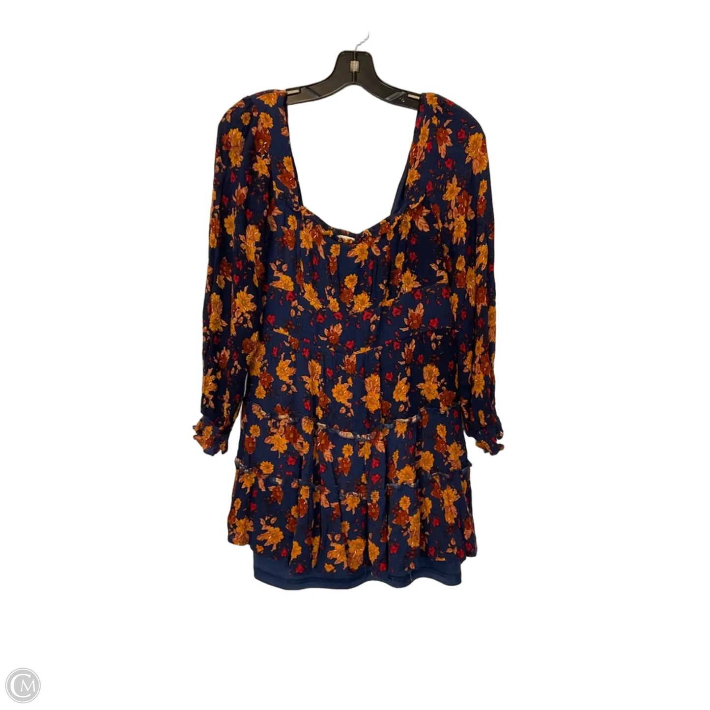 Dress Casual Short By Altard State In Blue & Orange, Size: M