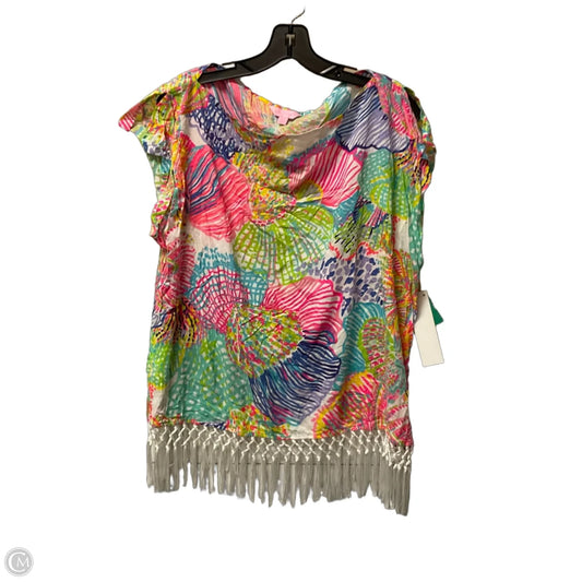Top Short Sleeve Designer By Lilly Pulitzer In Multi-colored