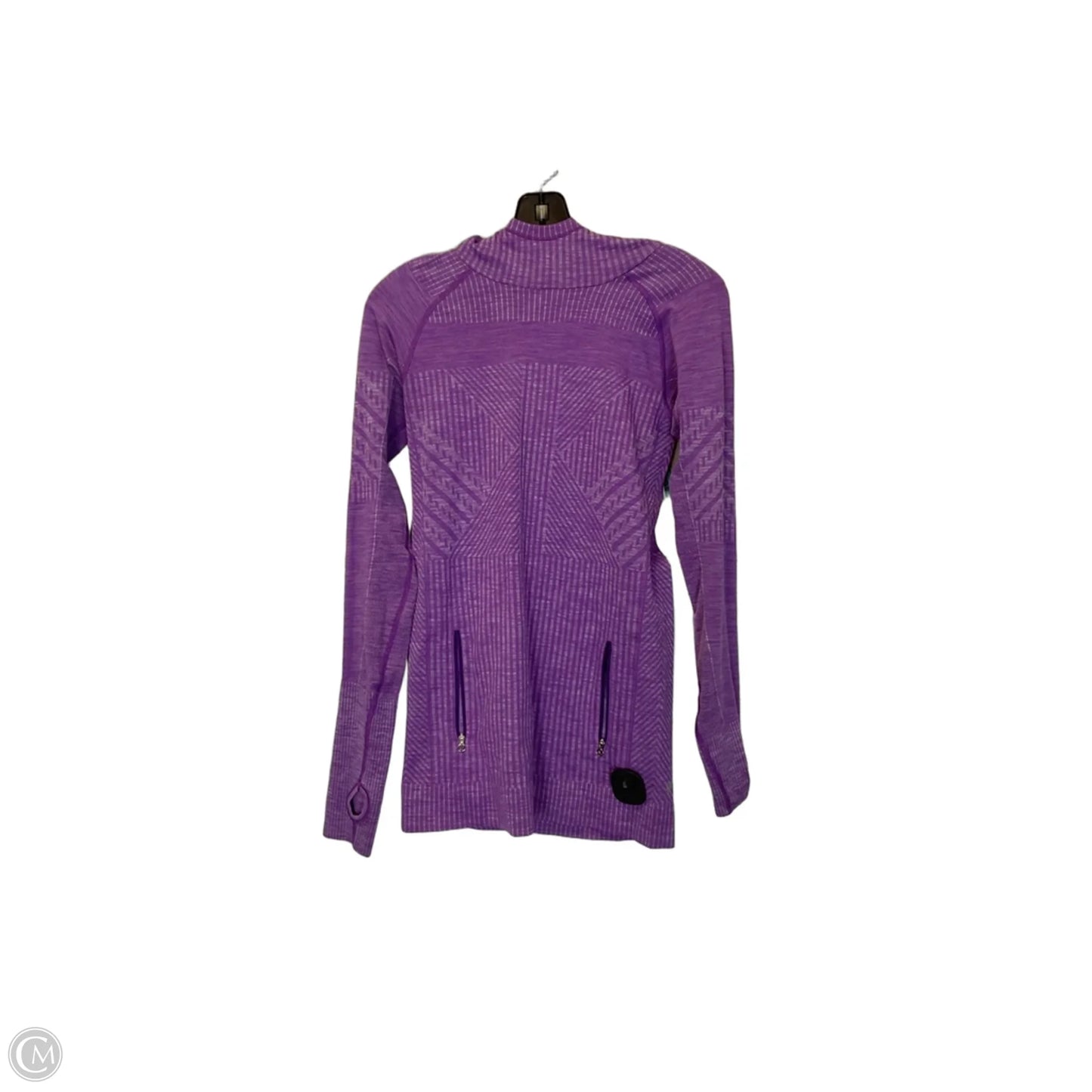 Athletic Top Long Sleeve Hoodie By Lululemon In Purple, Size: S
