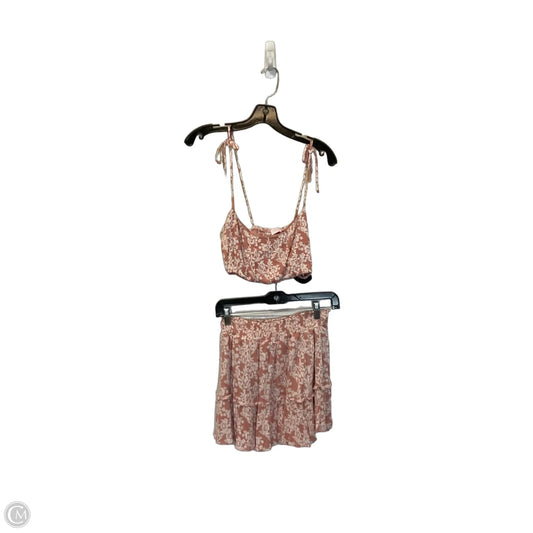 Skirt Set 2pc By Pink Lily In Pink, Size: S