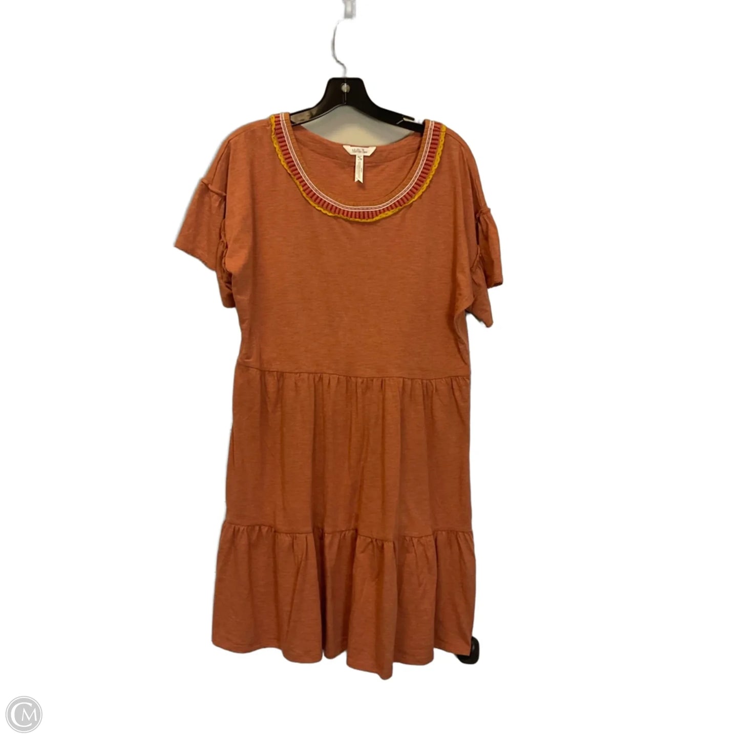 Dress Casual Midi By Matilda Jane In Orange, Size: Xl