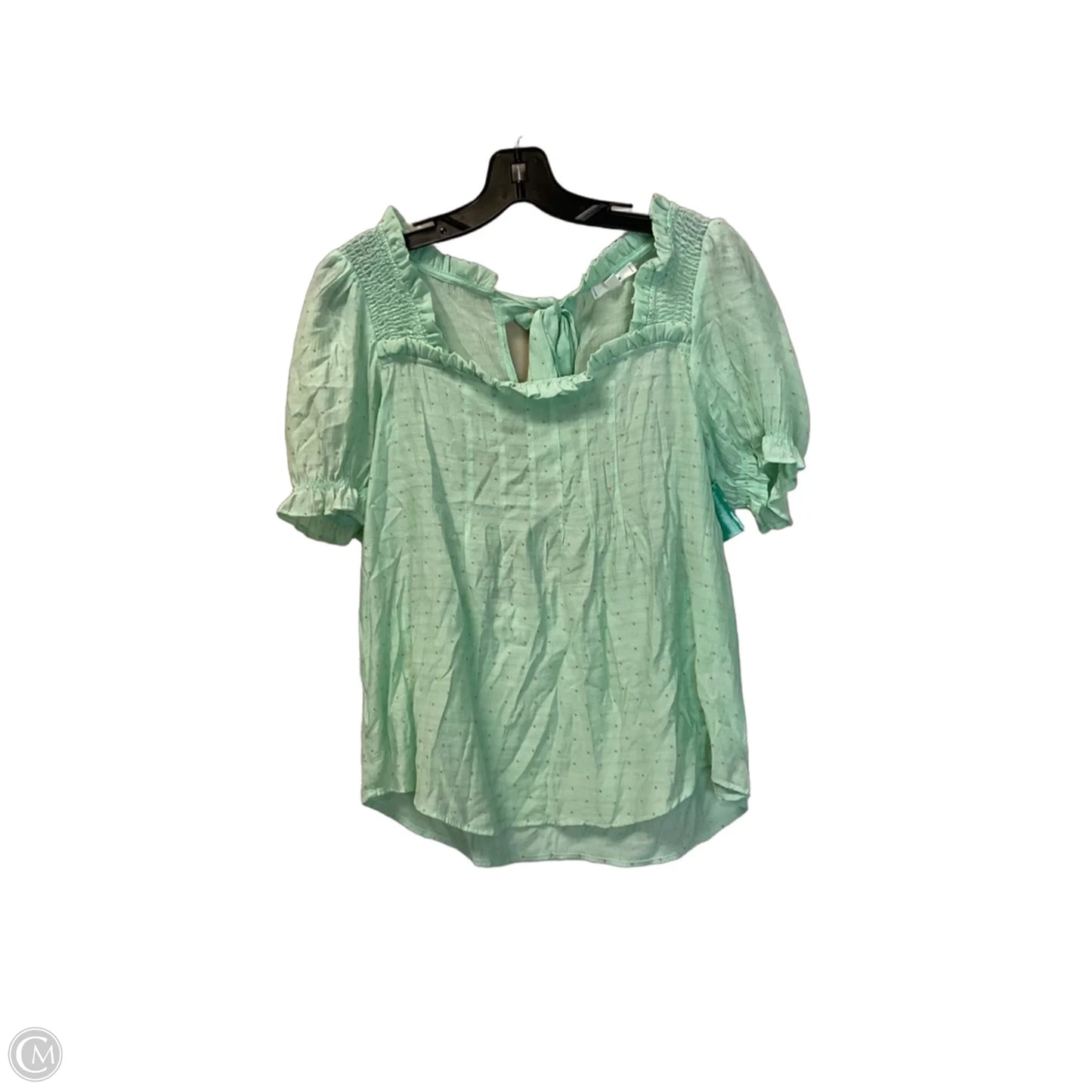 Top Short Sleeve By Mine In Green, Size: M