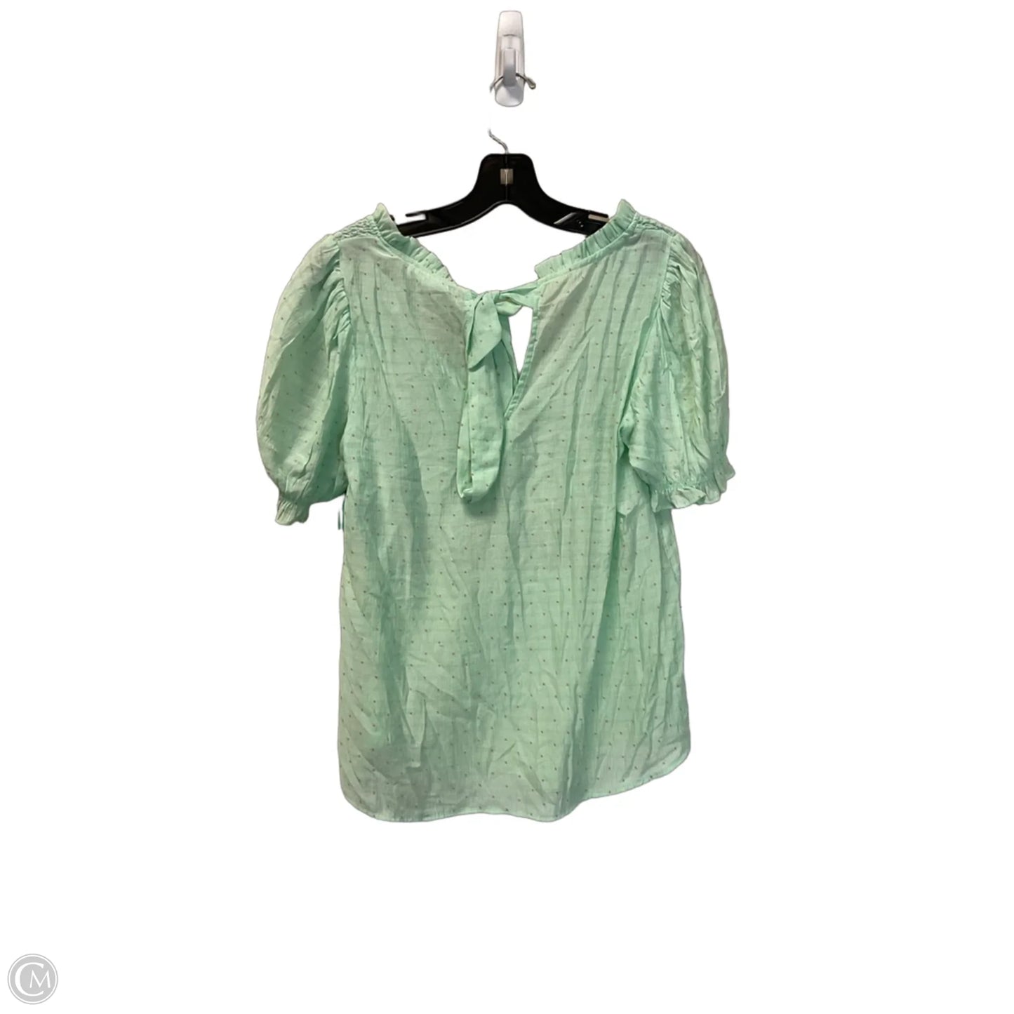 Top Short Sleeve By Mine In Green, Size: M