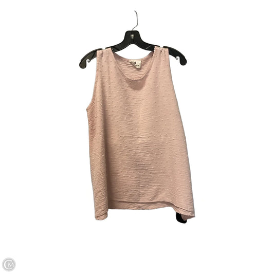 Top Sleeveless By Betseys Boutique Shop In Pink, Size: M