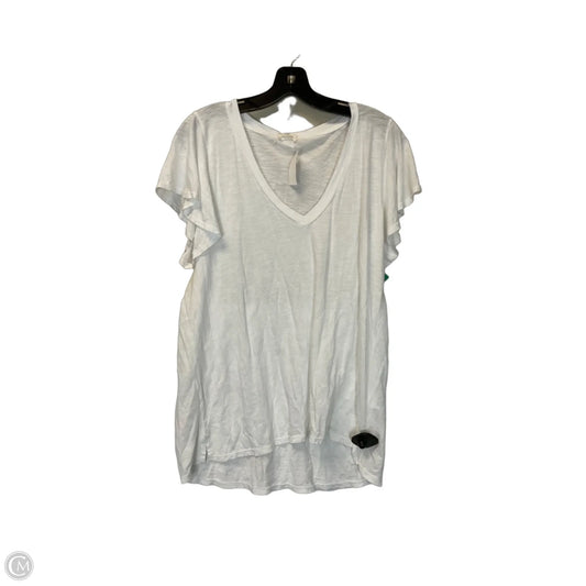 Top Short Sleeve By T.la In White, Size: M