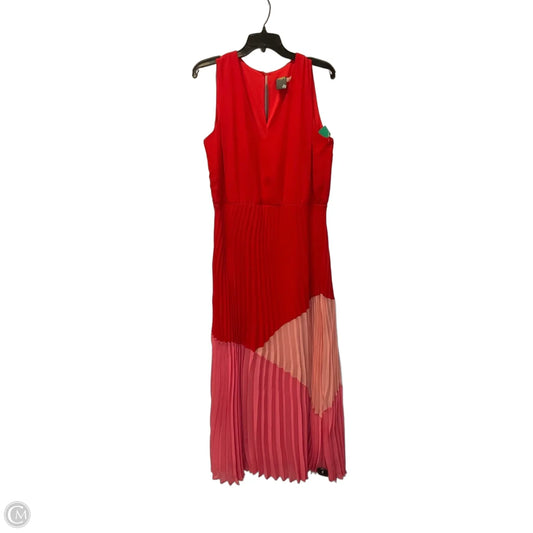 Dress Casual Maxi By Taylor In Pink & Red, Size: L