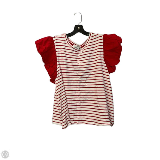 Top Short Sleeve By English Factory In Red, Size: 2x