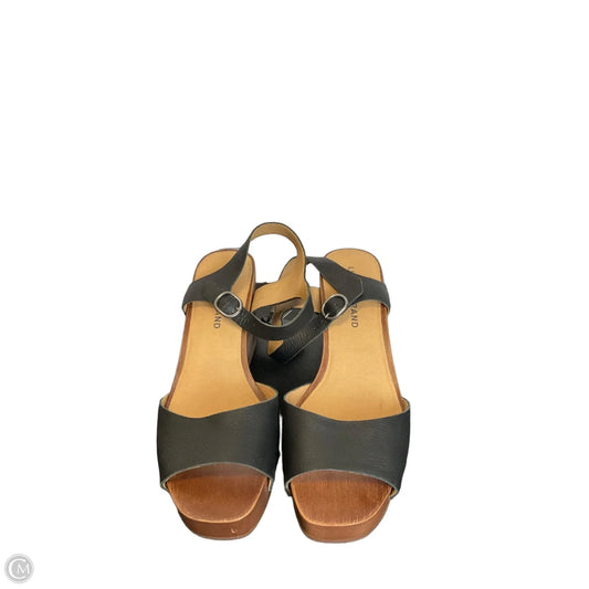 Shoes Heels Wedge By Lucky Brand In Black, Size: 7
